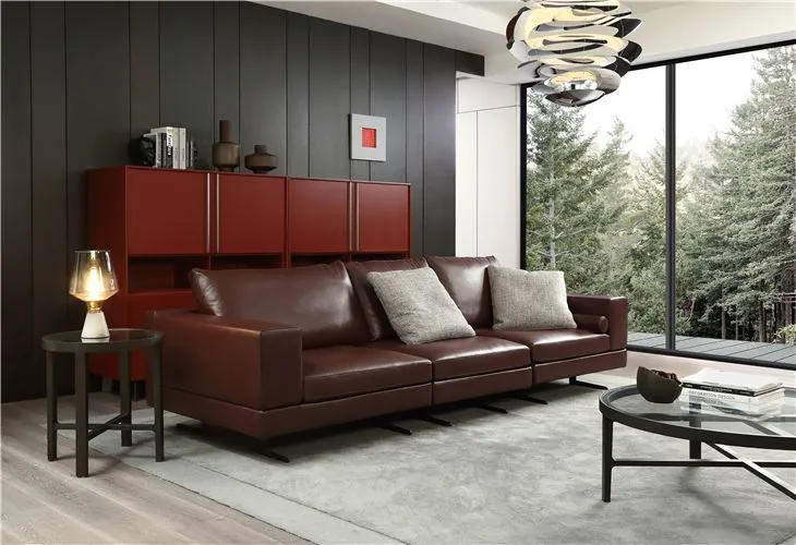 Villa Living Couch Sofa Apartment Three-Seater Sofa