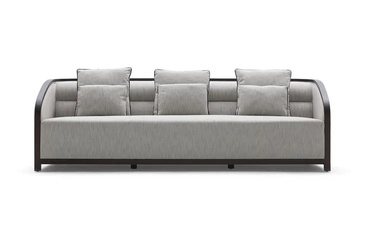 Custom Made Modern 3 Seats Sofa Hotel Lobby Lounge Sofa Villa Apartment Living Room Sofa