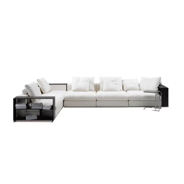 White Sofa In Modern Minimalist Style